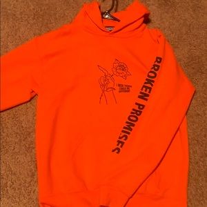 Orange broken promises hoodie